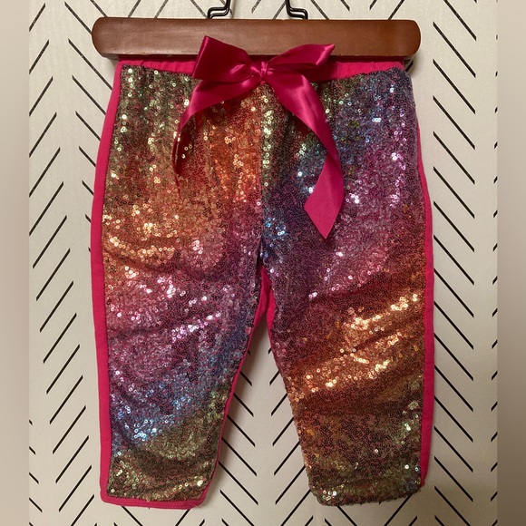 ABSOLUTELY ♥️ ADORABLE GIRLS 3rd Birthday Tee + Sequin Leggings Set 🎉 🎂 🧁 - Picture 2 of 7